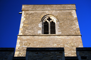 The 15th century top of the west tower January 2010